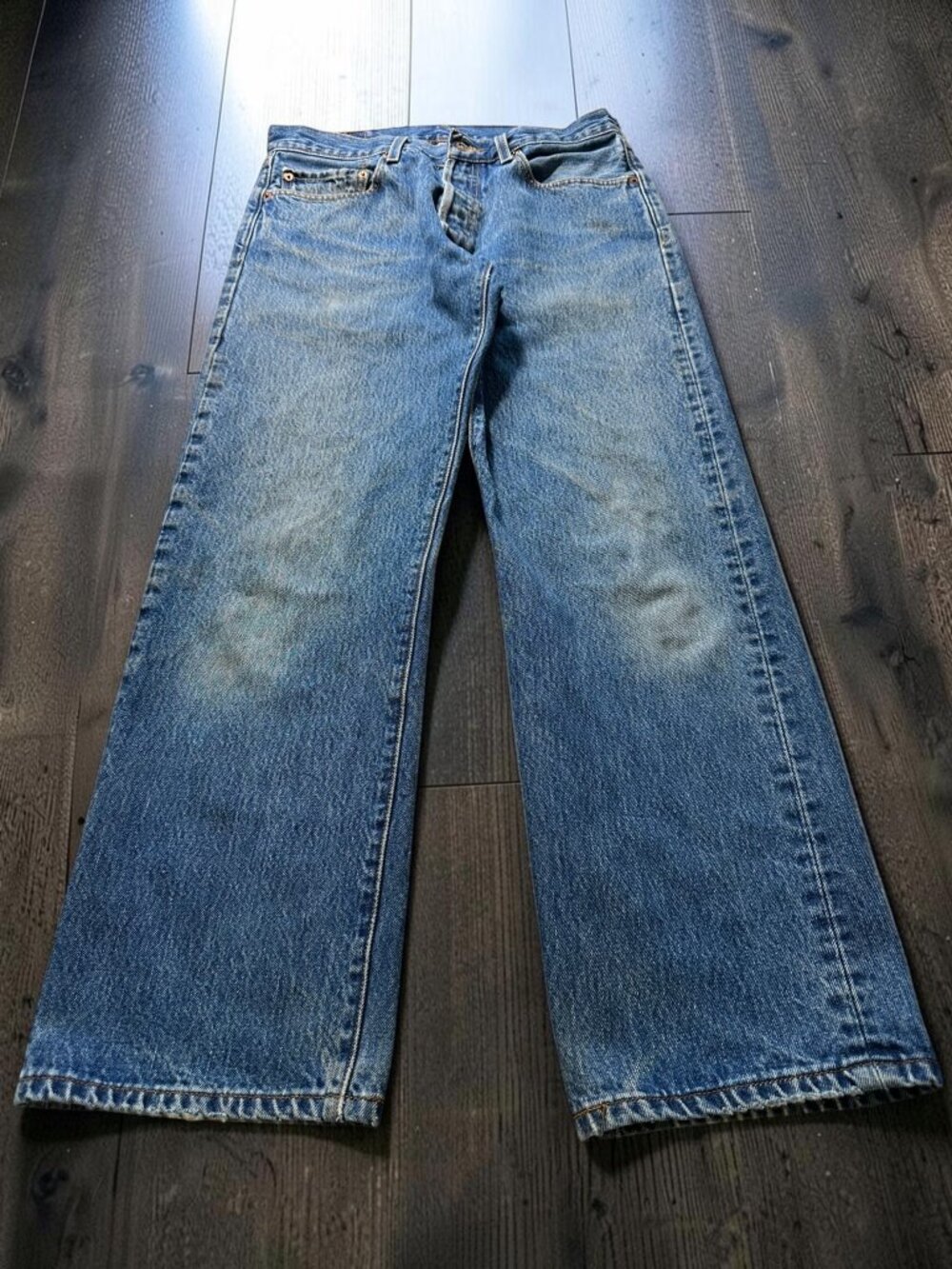Levi’s 501 Jeans Men’s 32x30 Blue Solid Straight Y2K Vintage